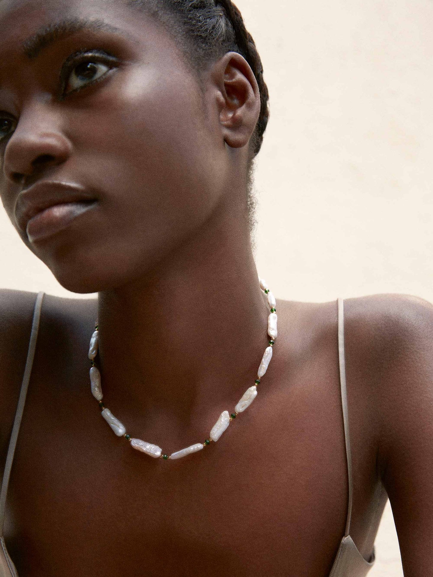 Bondi Pearl Necklace Iolite