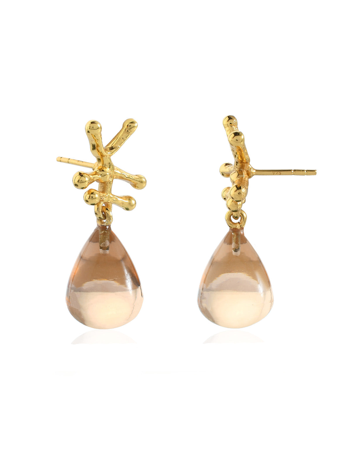 Nuria Earrings Silver Pearl