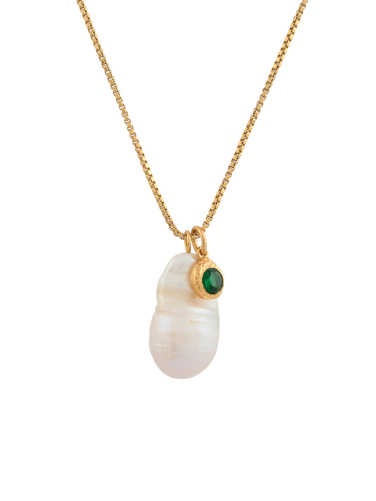 Odessa Necklace Clear and Pearl