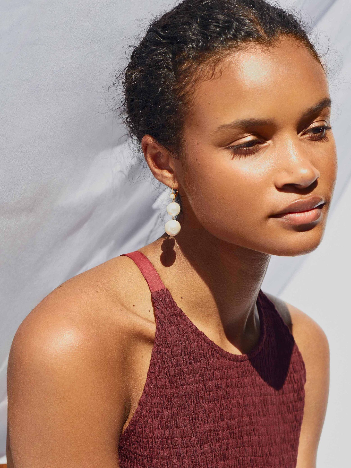 Pernille Earrings Pearl