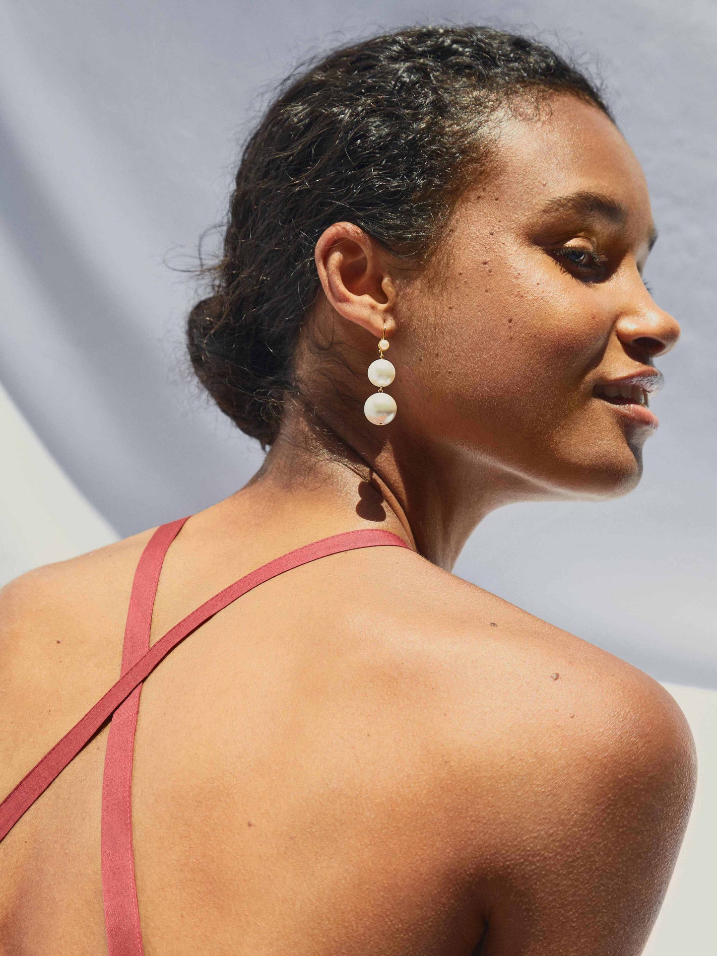 Pernille Earrings Pearl