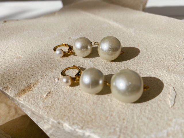 Pernille Earrings Pearl
