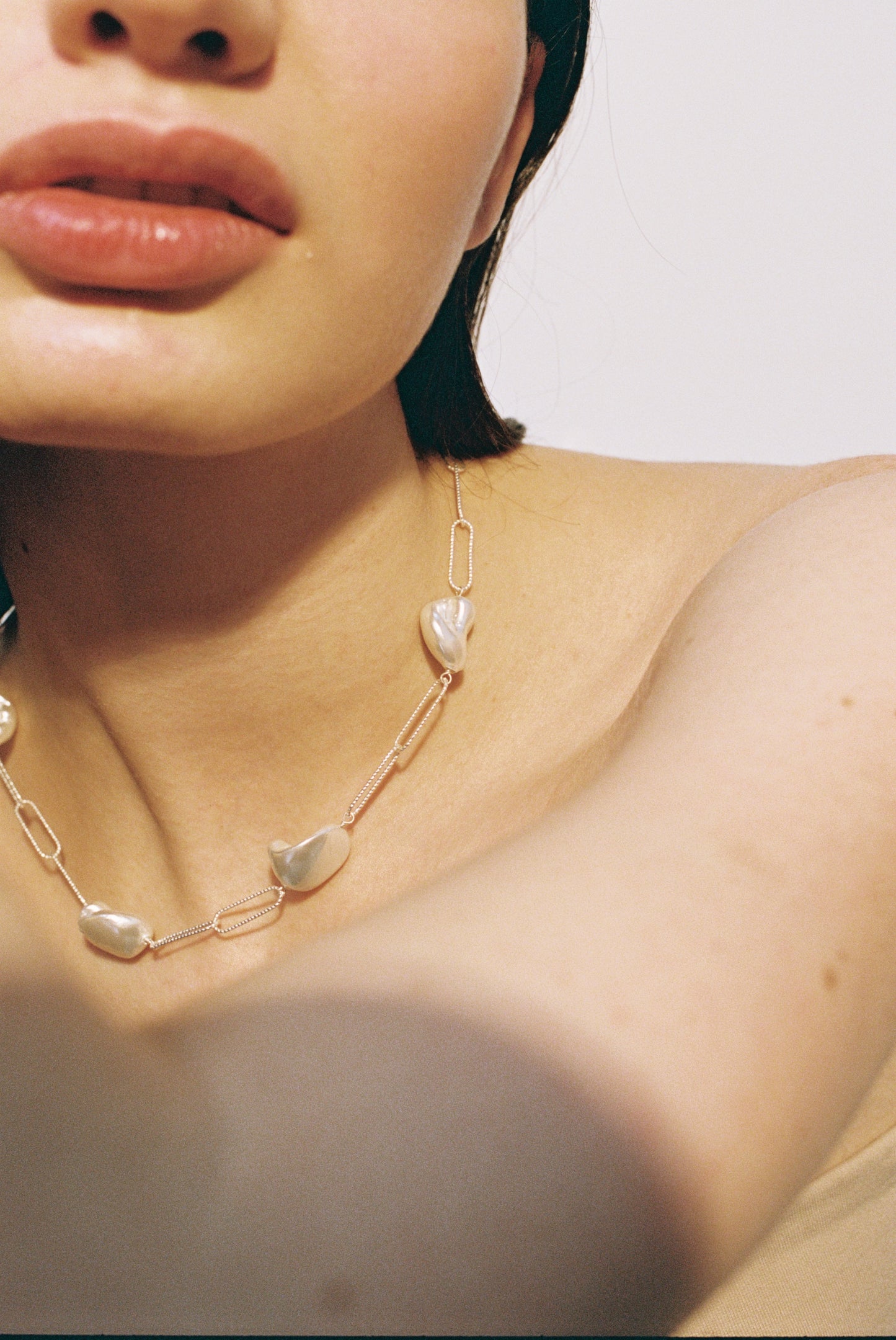 Cyan Pearl Necklace