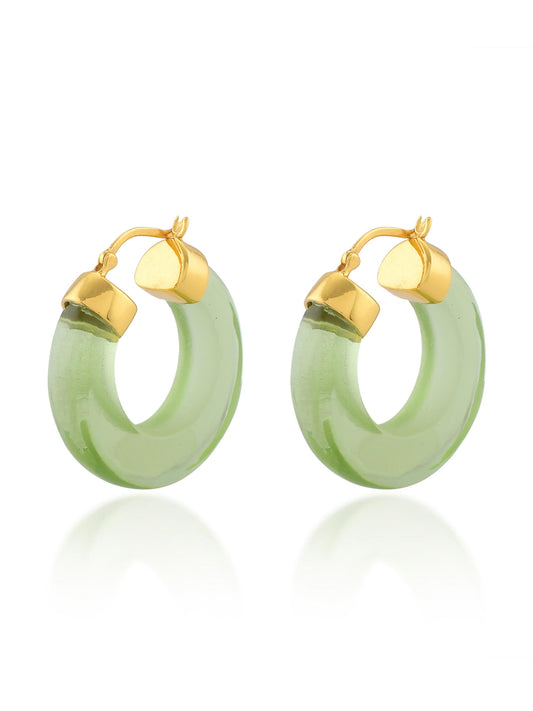 Aura Hoops Soft Green