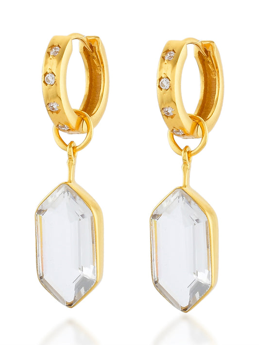 Bardot Earrings Clear