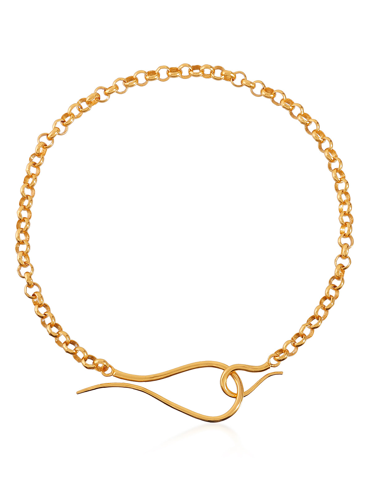 Hook Necklace Silver and Gold