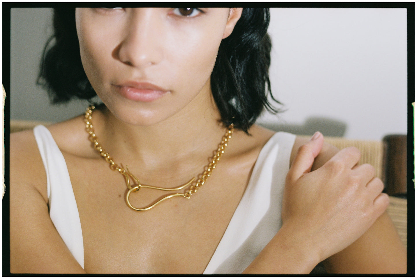 Hook Necklace Silver and Gold