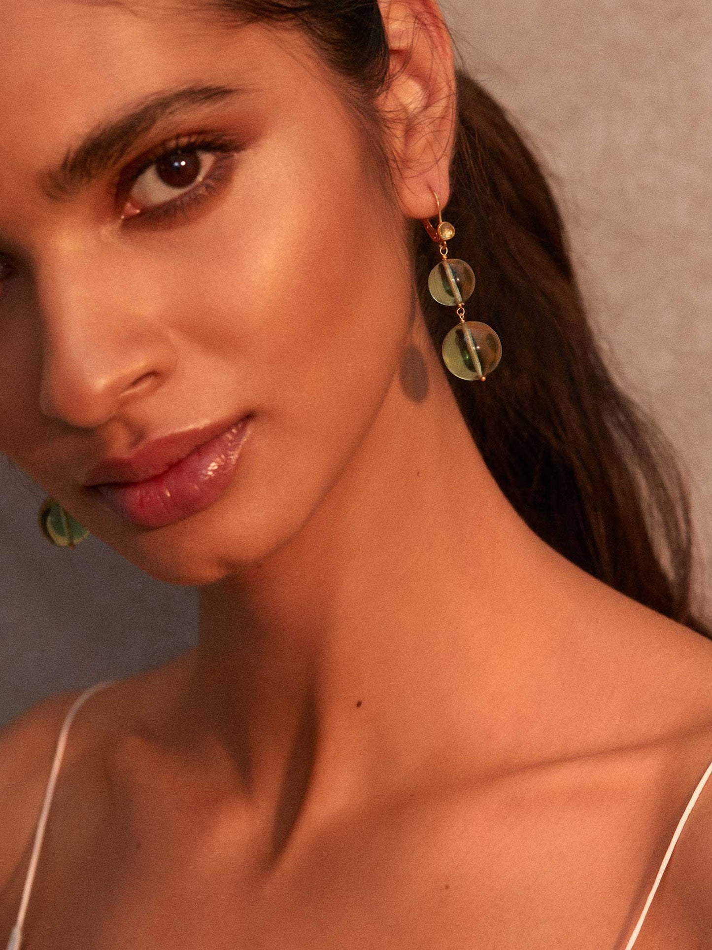 Pernille Earrings Soft Green