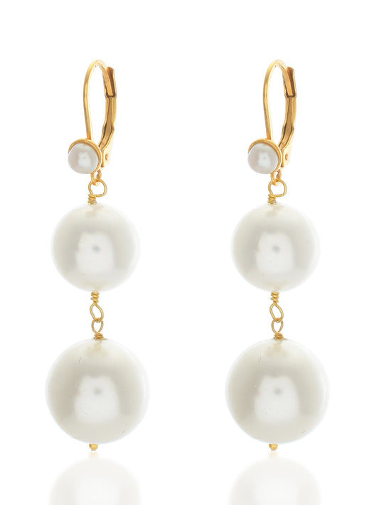 Pernille Earrings Pearl