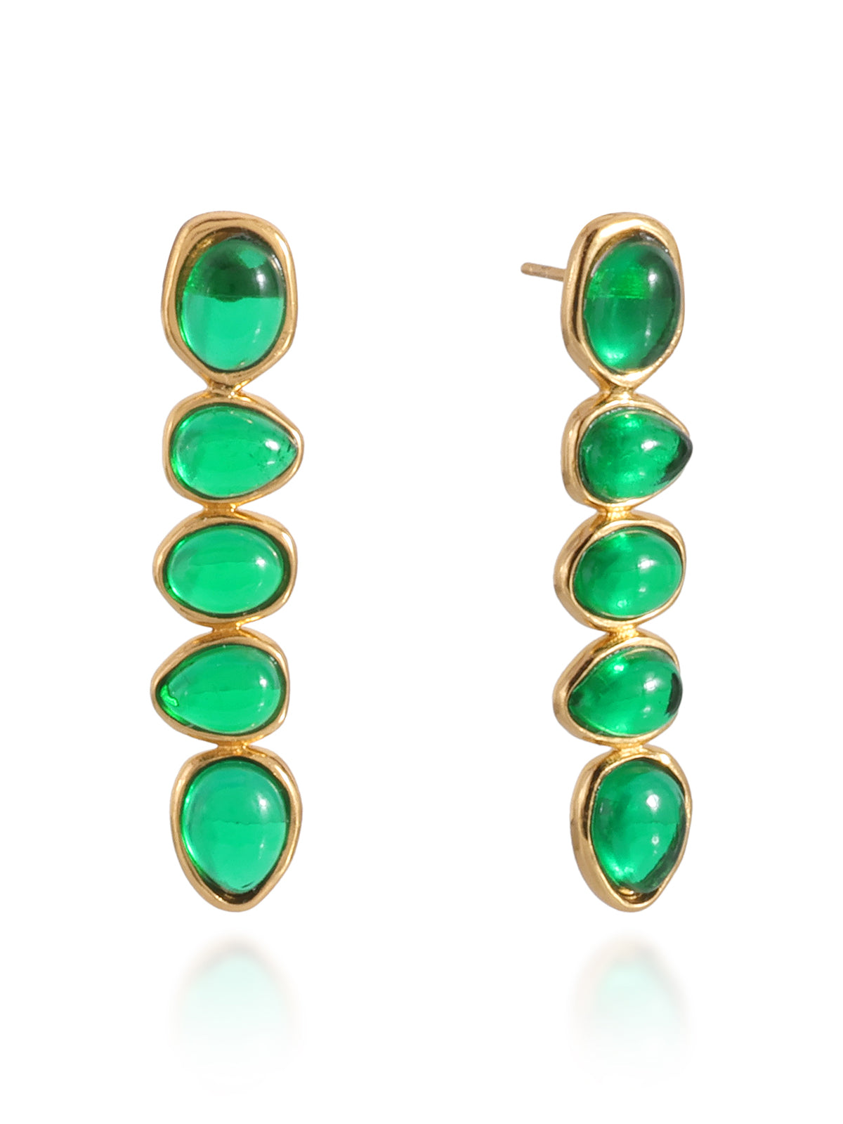 Portia Earrings Emerald