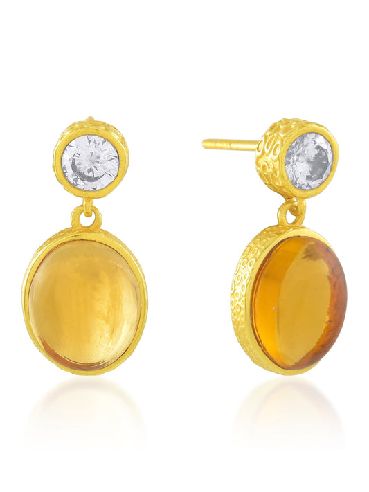 Serena Earrings Citrine